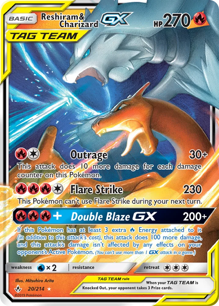 Reshiram & Charizard-GX — Unbroken Bonds
